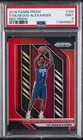 2018 PANINI PRIZM RED PRIZM #184 SHAI GILGEOUS-ALEXANDER ROOKIE RC 126/299 PSA 9
