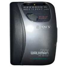 Sony Walkman WM-FX321 AM/FM Cassette Auto-Reverse Waist Clip Tested and Works