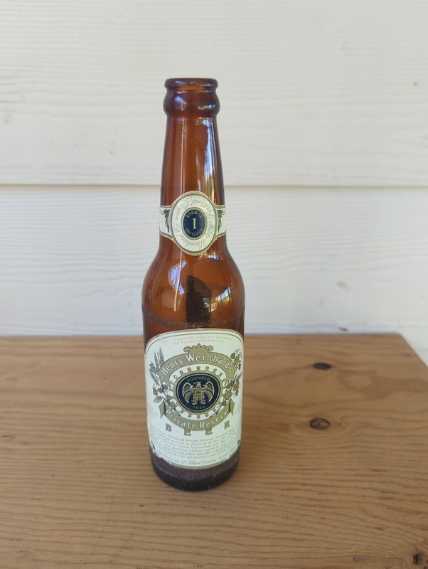 Henry Weinhard's Private Reserve Bottle Number One (Upside Down Label)