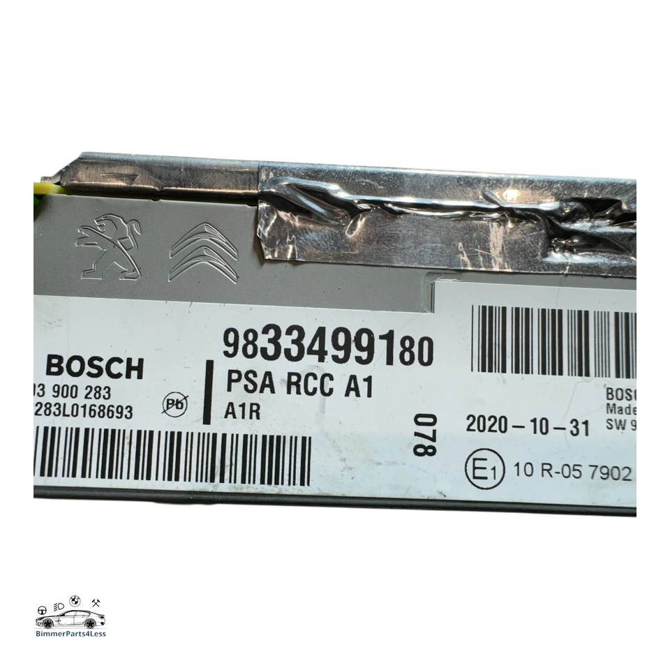 2021 PEUGEOT 308 MK2 STEREO NAV HEAD UNIT 9833499180 NO CODE - Image 3 of 3