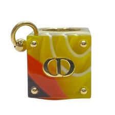 Christian Dior Sorbet Wide Ring Size M US 5.75 EU 51.5 Gold Plated Multicolor