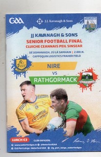GAA FOOTBALL WATERFORD COUNTY FINAL NIRE V RATHGORMACK 2/11/2025