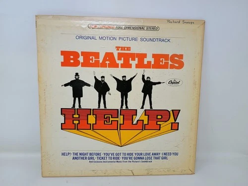 THE BEATLES " HELP " Stereo LP Vinyl RECORD- 1965- Capitol- SMAS 2386