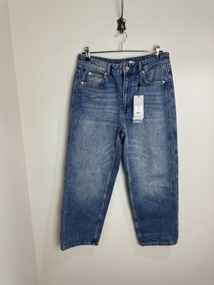 Neuwertige Samt Relaxed Jeans Gr. 12 Reg Mid Indigo Blau Minimal UVP 99£