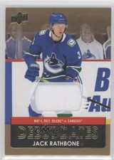 2021-22 Upper Deck Series 1 Debut Dates Jersey Jack Rathbone #DD-9 1z9