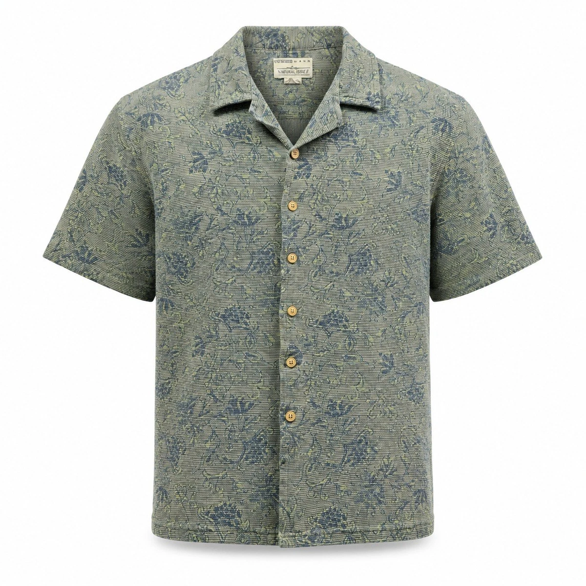 トップス NATURAL ISSUE Short Sleeve Shirt Natural Issue Short Sleeve Regular Fit Casual Button-Down Shirts