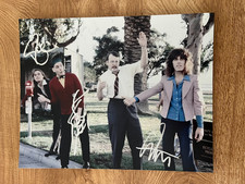 * CHEAP TRICK * signed 11x14 photo * ROBIN ZANDER, RICK NIELSEN & TOM PETERSSON