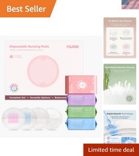 100 PCS Disposable Nursing Pads, Ideal for First-Time Buyers to Find Perfect ...