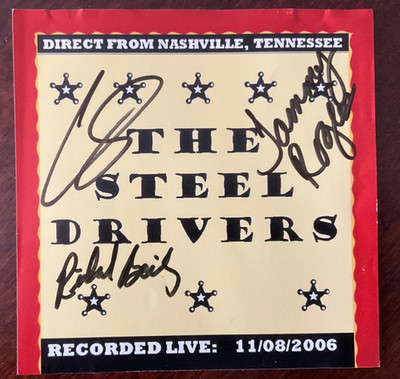 signed Chris Stapleton CD Steel Drivers Live Direct from Nashville Steeldrivers