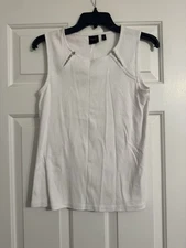 Women’s Rafaella Tank Top White Size Medium 