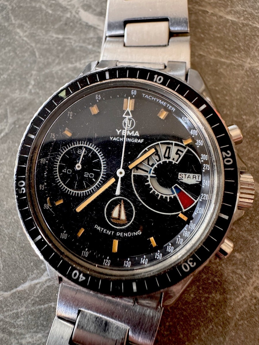 Vintage YEMA Yachtingraf Regatta Chronograph Watch Tachymeter
