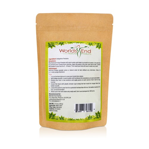 Wholesale Natural 100% Pure Indigo Hair Dye Powder, Bulk Indigofera Tinctoria - Picture 2 of 2
