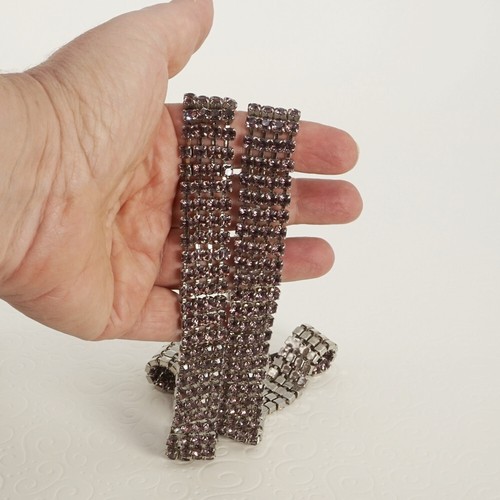cintura glitterata rosa luminosa vintage ottime condizioni retrò ametista donna - Foto 9 di 9