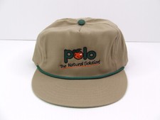 Polo Citrus Australia The Natural Solution Strapback Rope Hat Cap Beige USA Made