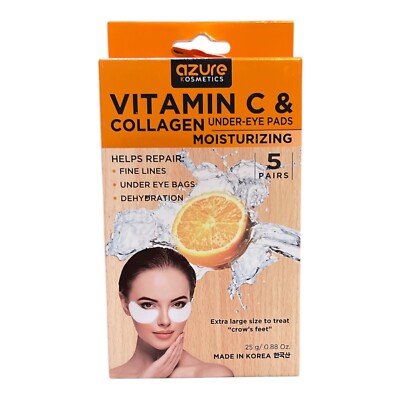 AZURE~5 Pair VITAMIN C & COLLAGEN Moisturizing Under Eye Pads