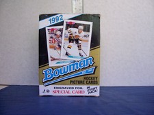 1992 BOWMAN HOCKEY 36 PACK BOX 67 HALL OF FAMERS IN BASE SET OF 443 CARDS