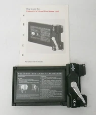 Polaroid Land Film Holder 545 4x5" Backs w/ Instruction Book ~ Free Shipping
