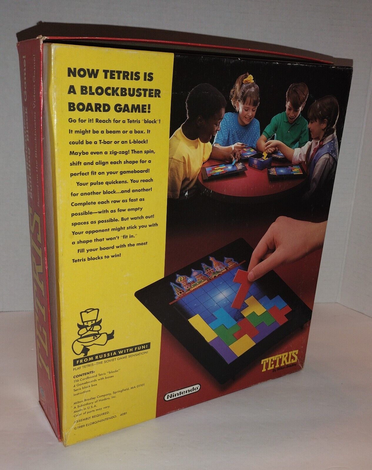 Tetris Board Game Milton Bradley Nintendo Elorg 1989