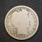 1898 P BARBER SILVER QUARTER ***NICE COIN!*** FREE SHIPPING! X1840