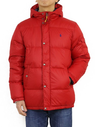 Polo Ralph Lauren Niño Abrigo Chaqueta con Capucha de plumón Acolchado-Rojo  - | eBay