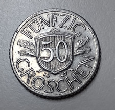 Moneta 50 groszy Republika Austrii 1947 ATS #9