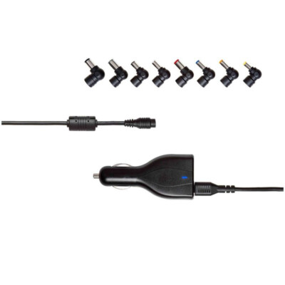 V7 UltraSlim Universal KFZ Ladegerät DC Car Adapter für Notebook + USB Anschluss