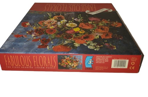 Vintage Sealed Fabulous Florals Jigsaw Puzzle 750 Piece Ceaco Scented New 2942-5 - Picture 10 of 12