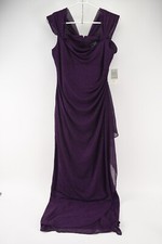 NWT Alex Evenings Womens Purple Plum Dress Size 8