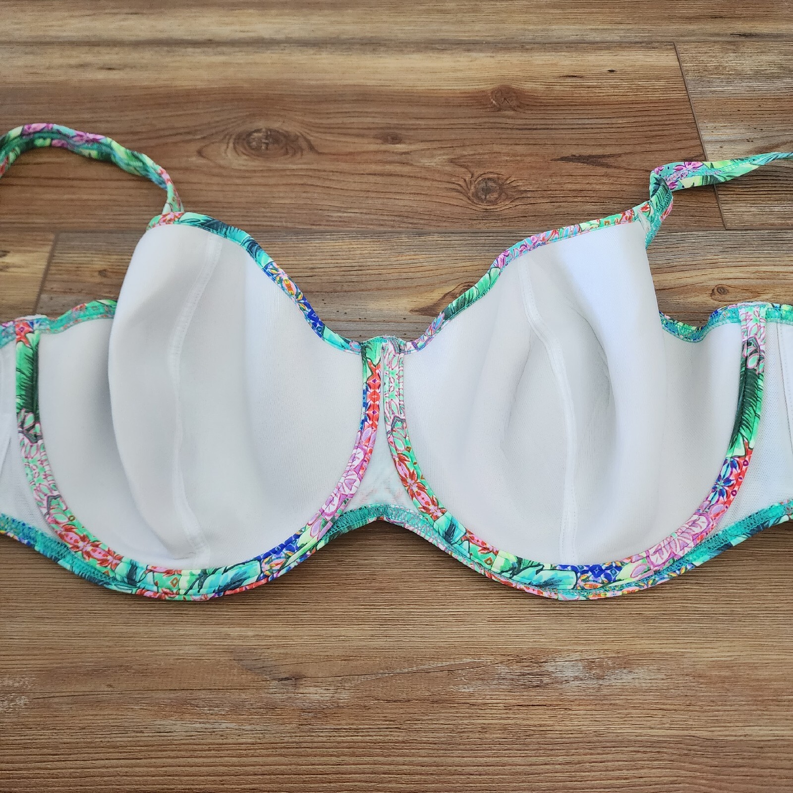 Freya Women's Bra Size Bikini Top Size 34J Green MultiColor eBay