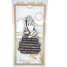 Never Drive Faster Than Your Guardian Angel Auto Visor Clip Made In USA