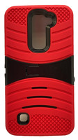 Sonne Premium Case Mit Standfunktion FüR LG K7, Tribute 5 Rot/Schwarz