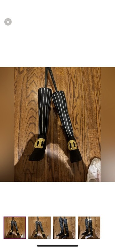BRAND NEW HALLOWEEN WITCH LEGS SET Of 2