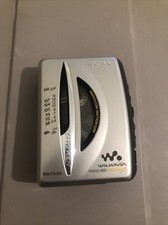 Sony Walkman WM-FX195 AM/FM Radio Cassette Player Mega Bass Silver For Parts
