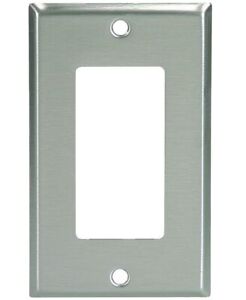 Cooper Wiring 93401-BOX1 Decorator Wall Plate, Brushed Satin