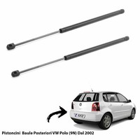 2 Gasfedern Kolben HeckträGer GepäCk VW Polo IV (9N) 2002