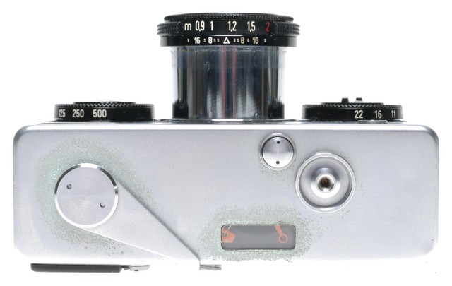 small film camera with flash
