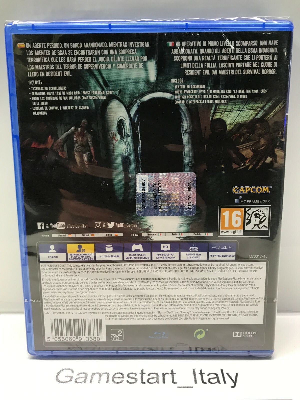 RESIDENT EVIL REVELATIONS - SONY PS4 - NUOVO SIGILLATO ITA PAL - NEW ...
