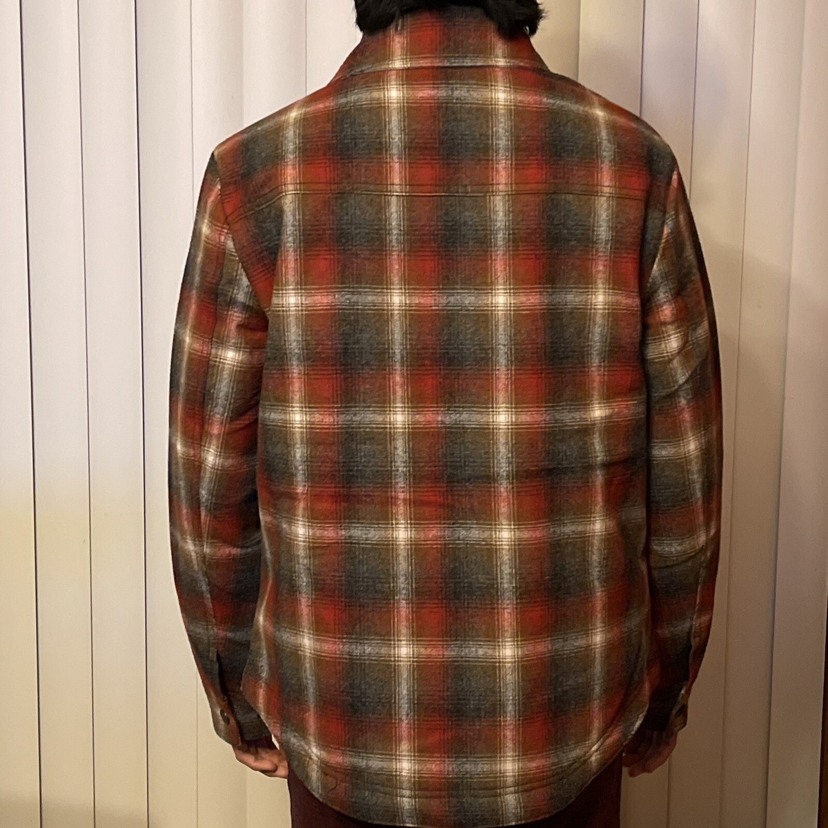 Pendleton Men's Wool Shirt/Jacket:Size Small, Red/Rust Plaid