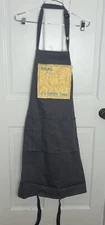 "Relax...It's Toddy Time" Cooking Apron, BBQ/Grill Apron, Gray, Embroidered