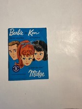 Vintage Barbie Ken Midge Wardrobe Fashion Booklet 1962 Blue Catalog