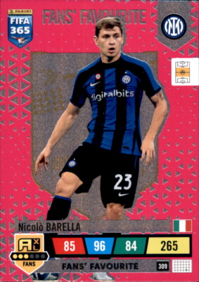 Fifa 365 Adrenalyn XL 2023 - 309 - Nicolo Barella - Fans Favourite