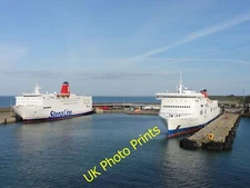 Photo 12x8 Rosslare Europort Ballygerry Two Stenaline ships docked at Ross c2015