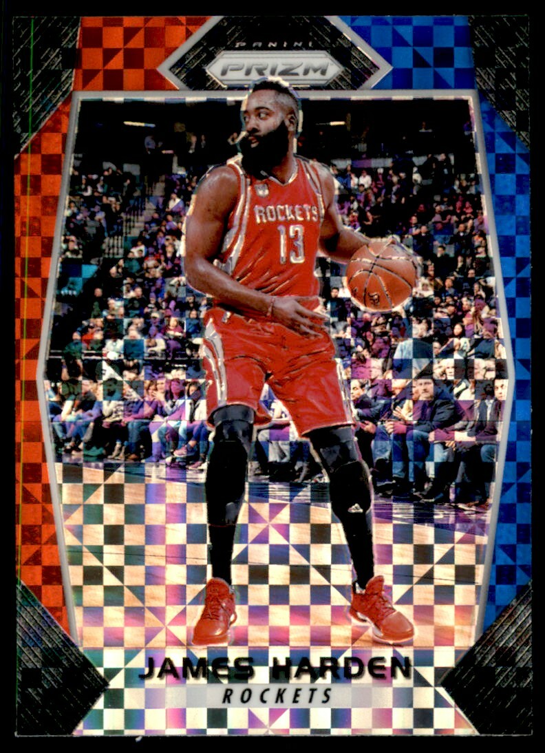 2017-18 Panini Prizm Red White Blue Prizm James Harden Houston Rockets #251