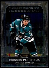 Brinson Pasichnuk 2021-22 O-Pee-Chee Platinum Marquee Rookies RC #245 San Jose