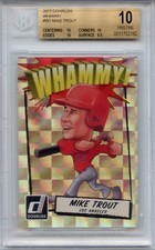 *Mike Trout Whammy!* BGS 10 PRISTINE!*  2017 Panini Donruss Whammy!*  #W1  (SP)*