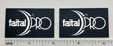 Faital PRO Speaker Badge Logo Emblem Custom Made Aluminum Pair 