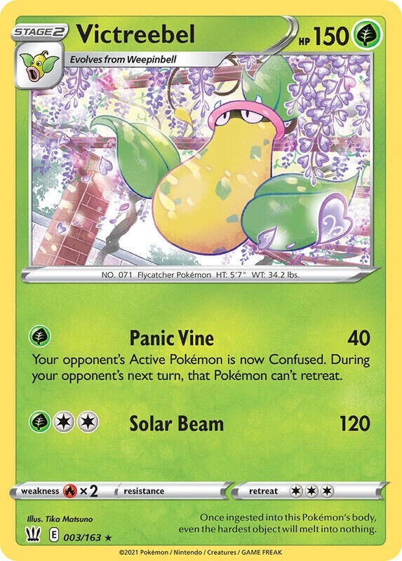 Victreebel Rare Pokemon TCG Card 003/163 | eBay