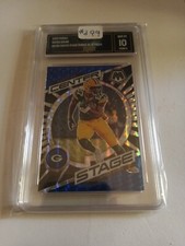 2023 Mosaic Prizm Silver Center Stage Romeo Doubs #CS-RD GMA 10