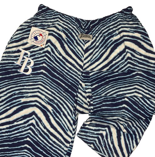 Zubaz MLB Tampa Bay Rays Zebra Printed Athletic Lounge Pants Sweats Men Sz S NWT - Picture 4 of 8