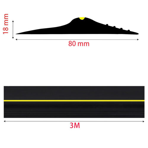 3m/6m Waterproof Solid Garage Door Threshold Seal Strap Weather Floor Seal Strip - Picture 17 of 18